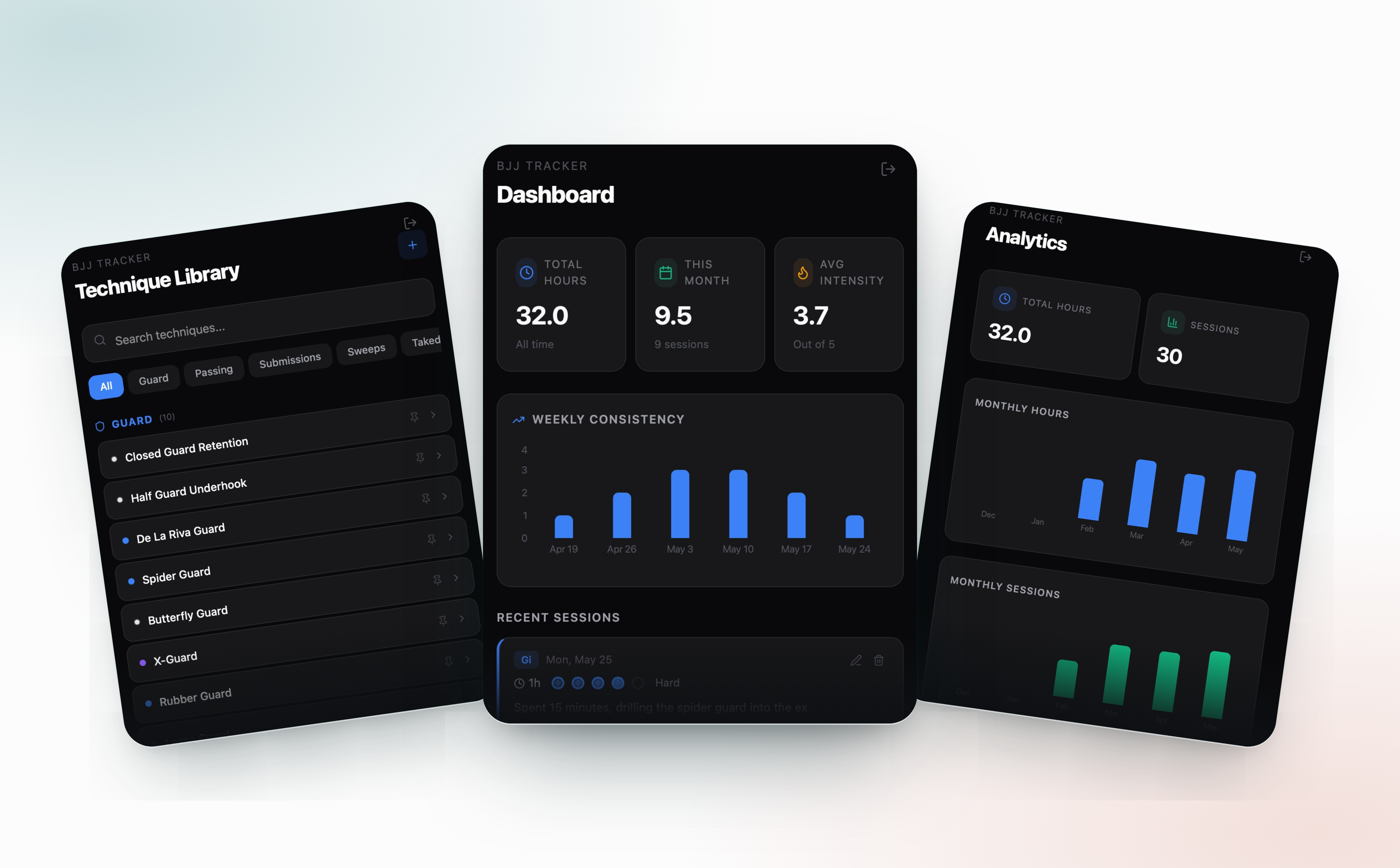 BJJ Tracker screenshot