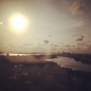 Sunset over Lagos Island.